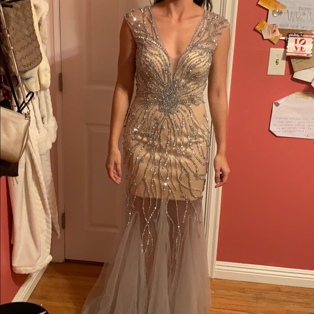 Sequins prom dress